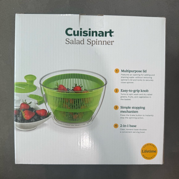 Cuisinart Salad Spinner New in Box - Picture 3 of 6
